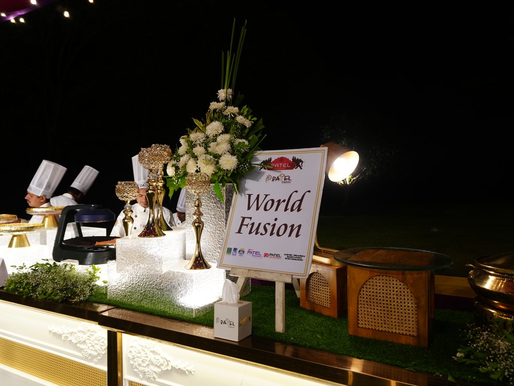 World Fusion Floral Catering Buffet Station